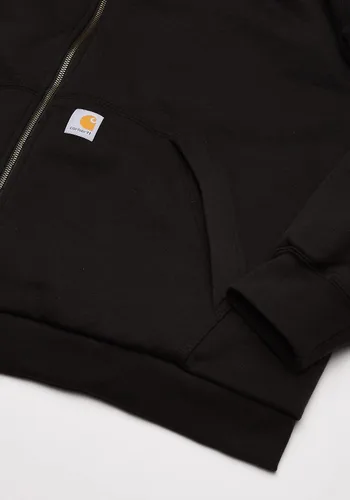 Vista 4 de Carhartt Rain Defender - Sudadera con cremallera completa con forro térmico y ajuste holgado para hombre, Latón