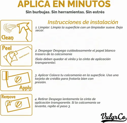 Vista 3 de VulgrCo Calcomanías troqueladas individuales personalizadas para diversión, negocios, bodas, cumpleaños, regalos, impermeables (transparente)