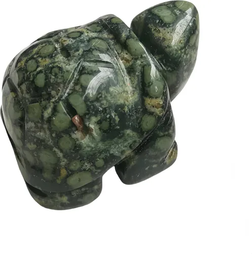 Vista 20 de Estatuas de animales talladas a mano de tortuga de sangre africana natural, coleccionables, cristales de 1.5 pulgadas y escultura de piedras