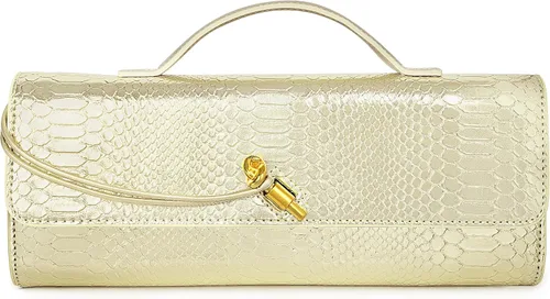 Vista 21 de Joryin Bolso tejido para mujer, bolso de mano de noche tejido de cuero y gamuza, bolso cruzado de gamuza, bolso formal de noche