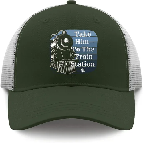 Vista 9 de devor Hats Take Him to The Train Station Baseball Cap for Women Funny Denim Baseball Caps Adjustable
