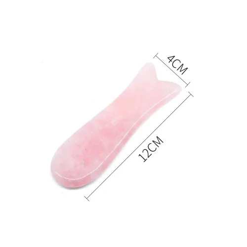 Vista 2 de Rose Gua Sha Herramientas de Masaje Herramienta Facial 100% Natural Jade Gua Sha Anti Envejecimiento Facial Piel SPA para Rejuvenecer Piel