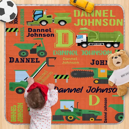 Vista 10 de Tapete de juego personalizado para bebé con nombre, tapete de juego personalizado para bebé, tapete de juego lavable para bebé, tapete de juego