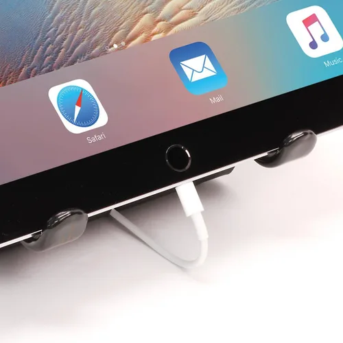 Vista 4 de Thought Out Simplex Steel Stand Negro - Fabricado en Estados Unidos - Compatible con Apple iPad