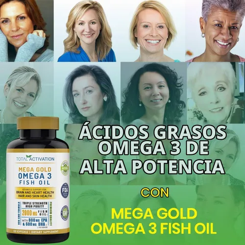Vista 6 de Omega 3 Burpless Max Strength - Suplemento de aceite de pescado, fórmula Dr. 2000 mg con vitamina E, 800 mg EPA 600 mg DHA Ultimate Brain, soporte