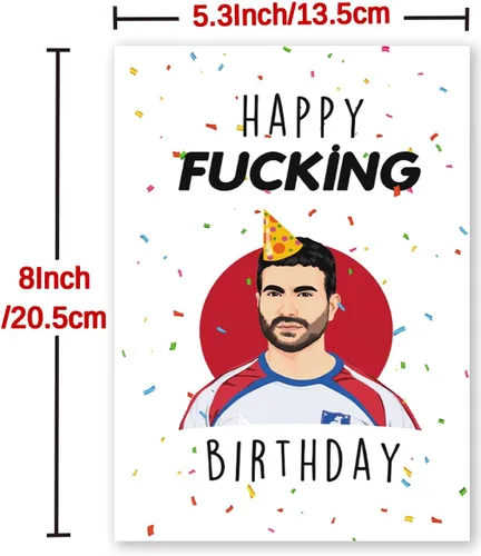 Vista 2 de BENNLOOS Divertidas tarjetas de cumpleaños de Roy Kent, regalos para él