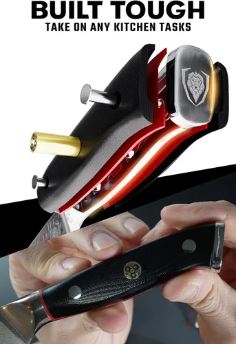 Vista 3 de DALSTRONG Cuchillo fileteador, Shogun Series – VG10 – 6 pulgadas– con vaina – 2 mm de grosor Negro