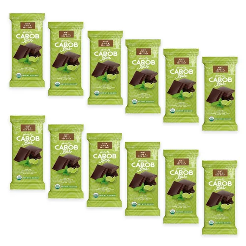 Vista 17 de Missy J's Barras orgánicas de coco y almendra, paquete de 2, algarroba hecha con azúcar de coco, veganas y sin gluten, sustituto saludable sin
