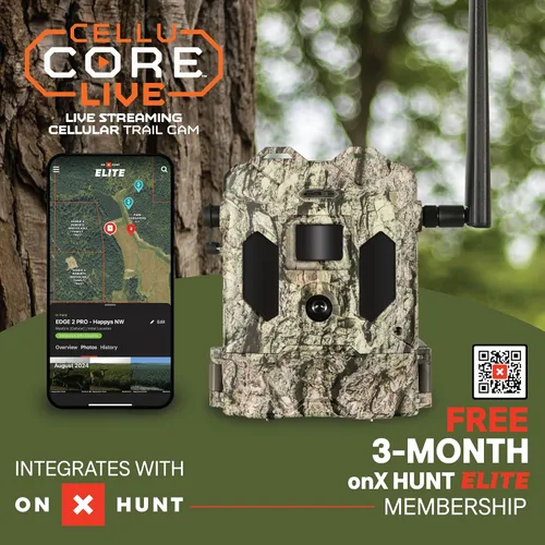 Vista 2 de Bushnell Cellucore Live Cellular Trail Camera, cámara de juego celular con conectividad dual SIM con transmisión en vivo de video e imágenes