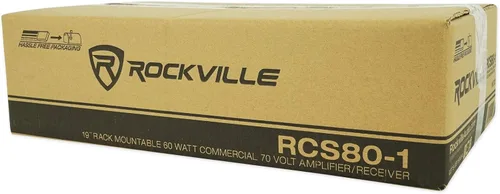 Vista 9 de Rockville Amplificador comercial RCS80-1 70V con 4 altavoces de techo