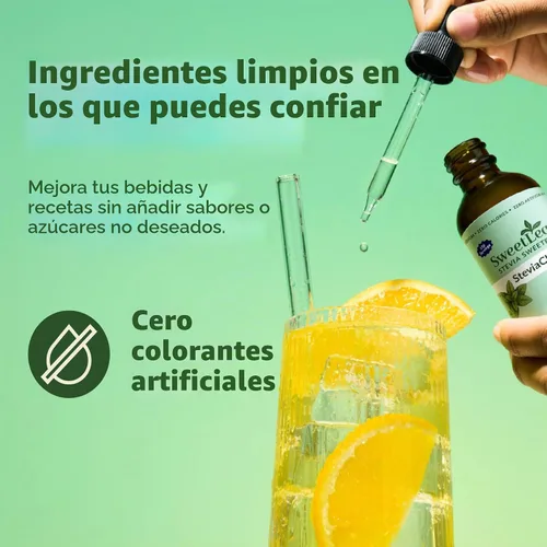Vista 6 de SWEETLEAFs, extracto de líquido de stevia transparente de 4 oz