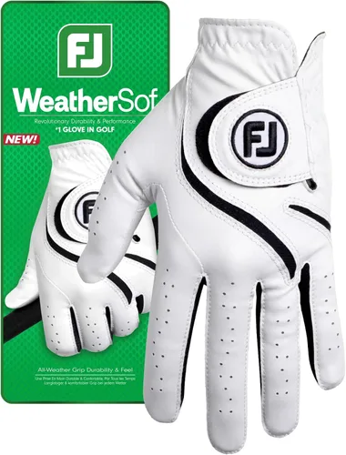 Vista 5 de FootJoy Women's WeatherSof Golf Glove Blanco