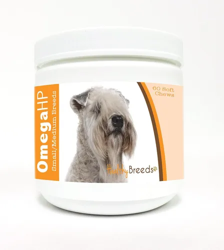 Vista 122 de Healthy Breeds Affenpinscher Omega HP - Masticables suaves para piel y pelaje, 60