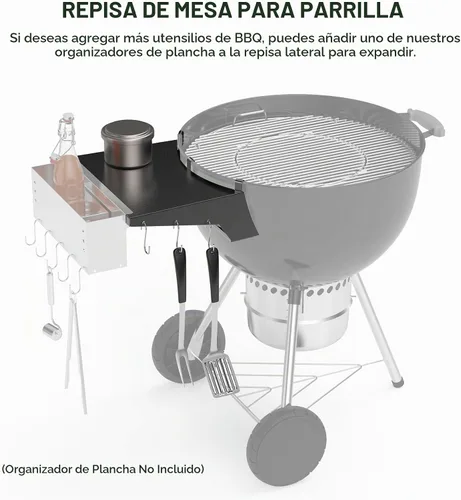 Vista 4 de Stanbroil Estante de mesa para parrilla Weber de 22 pulgadas y tamaños
