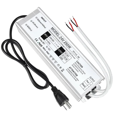 Vista 28 de LightingWill transformador impulsor LED 30 vatios, impermeable IP67, fuente de alimentación, 90-265V CA a 12V CC de baja tensión, adaptador