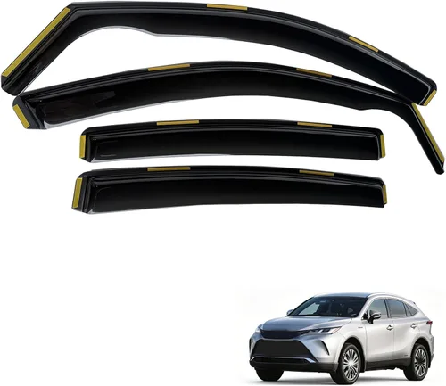 Vista 28 de inchannel - Visera de ventana compatible con Toyota 4Runner 2010-2024, protectores de lluvia, deflector de viento, humo, 4 piezas