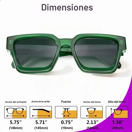 Vista 7 de VISOONE Fashion 100% UV400 Protection Rectangle Sunglasses for Women Men