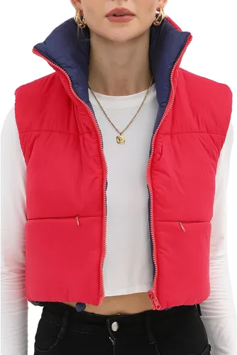 Vista 46 de Xeoxarel Chaleco acolchado corto con bolsillos para mujer (XS-XXL)