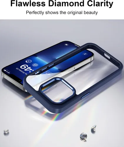Vista 386 de HOOMIL Funda para iPhone 7 Plus/iPhone 8 Plus de 5.5 Pulgadas, sin amarillamiento, protección contra caídas, cubierta trasera dura transparente