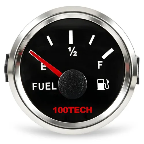 Vista 13 de 100TECH - Medidor de combustible marino de 0-30 ohmios, 2.047 in, 2-1/16, color blanco