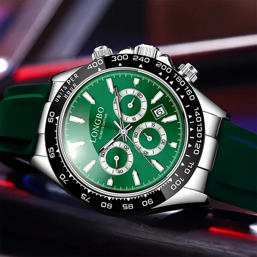 Vista 2 de devaco Relojes luminosos del cronógrafo del calendario de los hombres, relojes de moda de los hombres