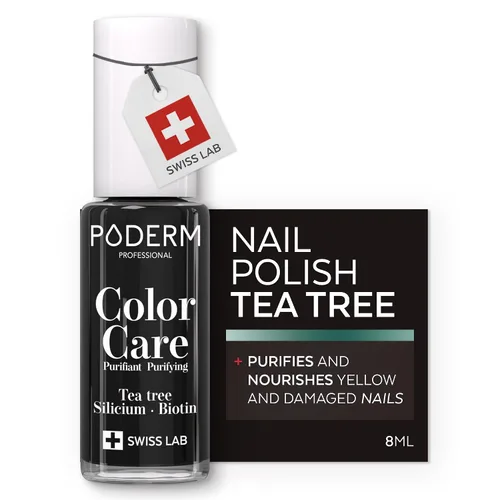 Vista 16 de PODERM Esmalte de uñas, enriquecido con árbol de té y biotina, mejora la apariencia de las uñas, fórmula vegana, para manos y pies, laboratorio
