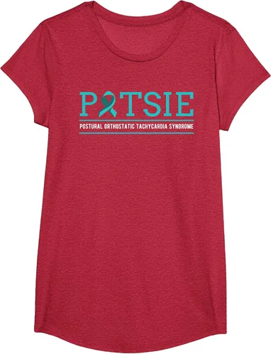 Vista 74 de POTS Dysautonomia Turquoise Ribbon Autonomic Dysfunction T-Shirt Asphalt Grey