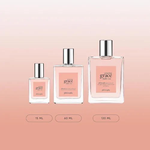 Vista 6 de philosophy amazing grace ballet rose - dreamy & floral women's perfume - with notes of rose, lychee & musk