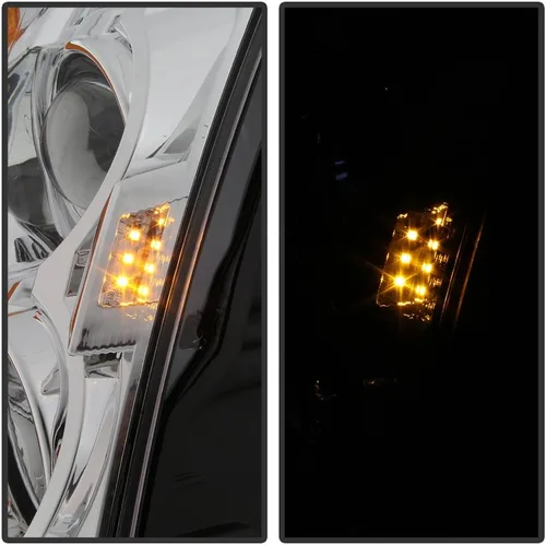 Vista 4 de ACANII - Faros de repuesto halógeno para Cadillac CTS 2008-2013, lado del conductor y del pasajero