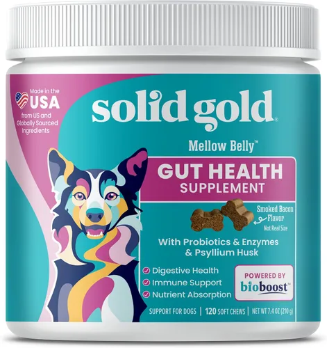 Vista 10 de Probióticos masticables para perros de oro sólido para salud digestiva