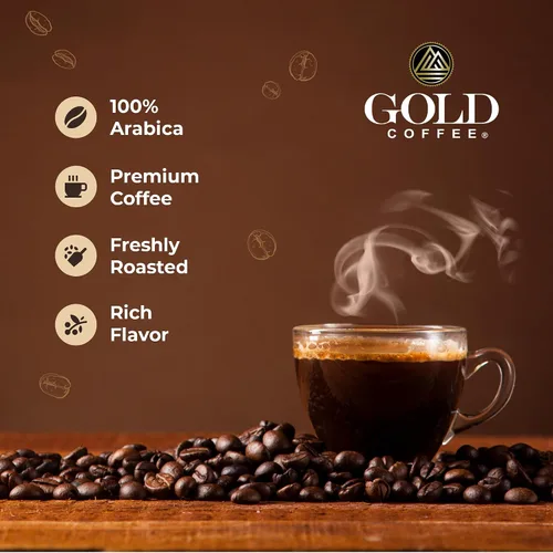 Vista 4 de Gold Coffee Co. Premium Colombia Huila - Café colombiano 100% molido de tostado medio, notas de caramelo, azúcar morena, manzana verde, 12 onzas