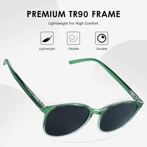 Vista 4 de LifeArt Paquete de 2 lentes de sol polarizados, protección UV400, lentes de sol retro para hombres y mujeres, tonos de exterior de gran