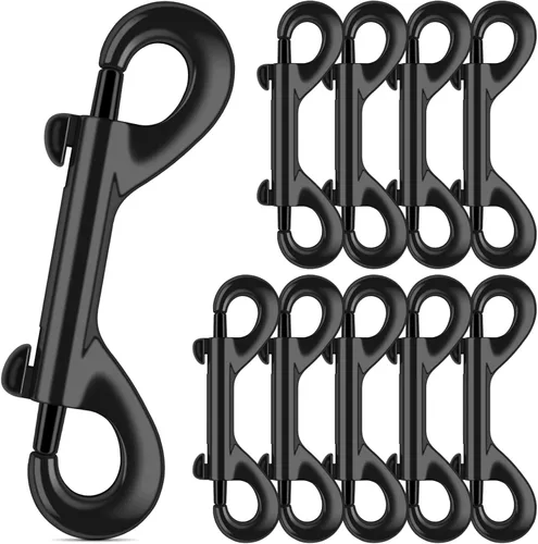 Vista 9 de ERKOON Ganchos de doble extremo de 3.5 pulgadas, capacidad de carga de 110 libras, clips de aleación de zinc de doble cara, resistentes para correas