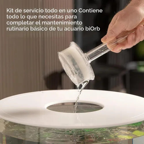 Vista 2 de biOrb Kit de servicio x3 Plus Optimizador de agua con 3 kits de servicio, 3 almohadillas de limpieza y optimizador de agua