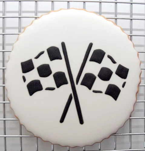 Vista 7 de Juego de plantillas de galletas de coche de carreras de Designer Stencils