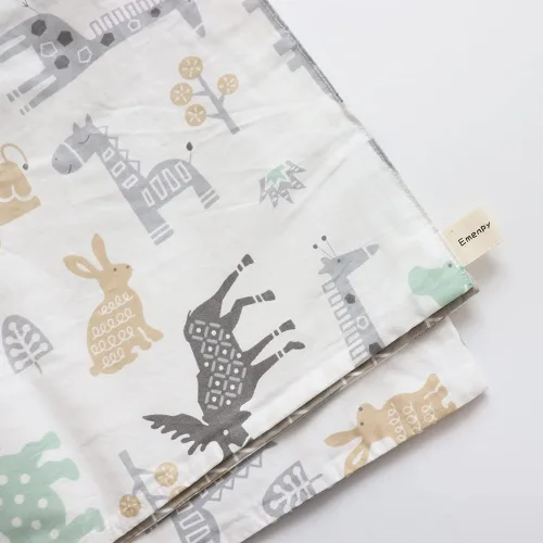 Vista 8 de Juego de ropa de cama de cuna 100% algodón para bebés, niños y niñas, 3 piezas, incluye funda de edredón, sábana bajera, funda de almohada Caqui