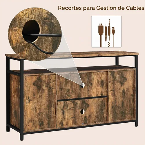 Vista 6 de Yaheetech Soporte de TV de granja para puerta corrediza de granero