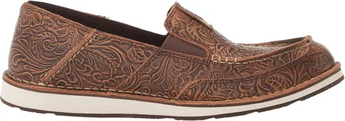 Vista 6 de ARIAT WMS Cruiser BRN - Zapato de barco en relieve floral para mujer