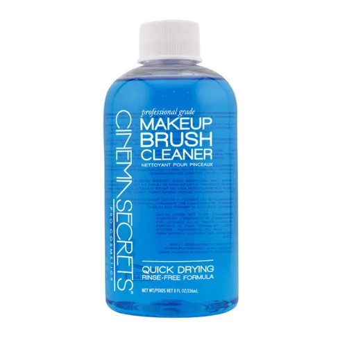 Vista 10 de Cinema Secrets Solución limpiadora de brochas de maquillaje de vainilla azul original, limpiador profesional para brochas de maquillaje, fórmula