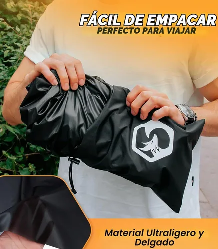 Vista 4 de Foxelli - Traje de lluvia ligero, plegable, impermeable, para mujeres