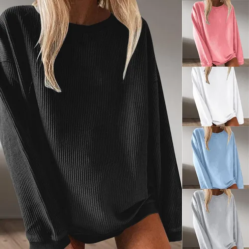 Vista 6 de Camisas de manga larga para mujer, sudaderas casuales de cuello redondo, sudaderas con capucha con estampado floral