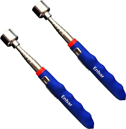 Vista 8 de Regalos para hombres, herramienta de recogida telescópica magnética de 20 libras para pequeñas herramientas de metal extensible de 7 a 31 pulgadas