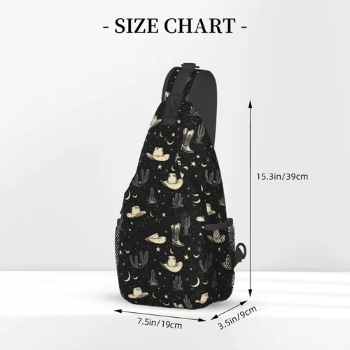 Vista 2 de Small Crossbody Bags for Women Men - Vintage Western Cowboy 1 Print Adjustable Shoulder Bag Fanny Packs Belt Sling Bag Crossbody Purses Backpack for