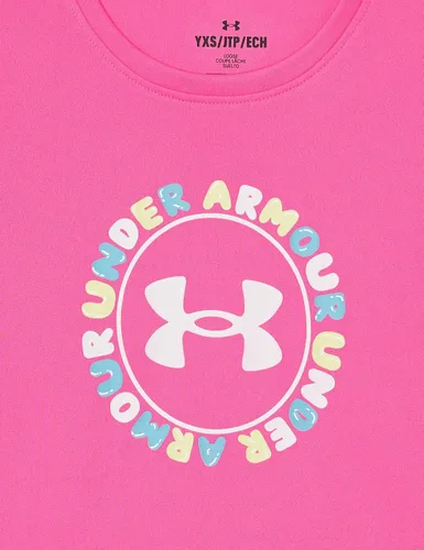 Vista 3 de Under Armour Girls' Tech Twist Workmark Short Sleeve Crew