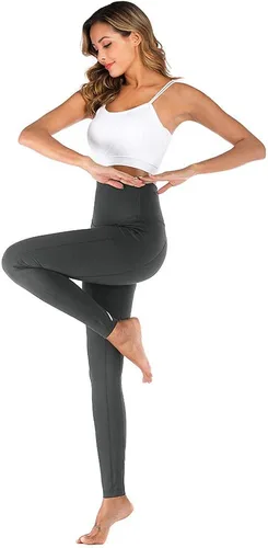 Vista 9 de Running Speed Pantalones de yoga de cintura alta con bolsillo para mujeres 4 vías de estiramiento de humedad que absorbe el entrenamiento Leggings