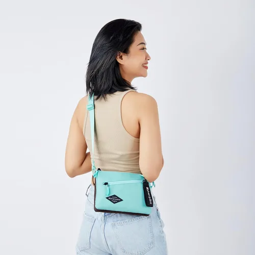 Vista 3 de Sherpani Zoom, bolso cruzado pequeño, bolso cruzado de nailon, bolso cruzado ligero, bolsa doble elegante, monederos para mujer