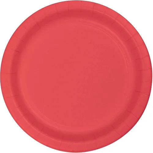 Vista 5 de Creative Converting 318915 - 24 platos de banquete de papel, 10 pulgadas, amatista