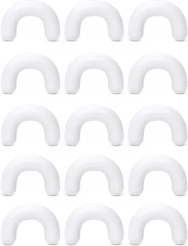 Vista 19 de Cisyozi 16G 14G 12G 10G 8G 6G 4G 2G Kit de Estiramiento de Retenedor de Tabique de Plástico Hipoalergénico Anillos de Tabique en Forma de U Pincher