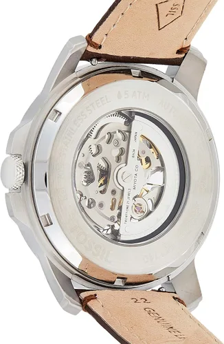 Vista 2 de Fossil de los hombres me3052Grant two-hand Autocontrol automático viento reloj con correa de piel color café