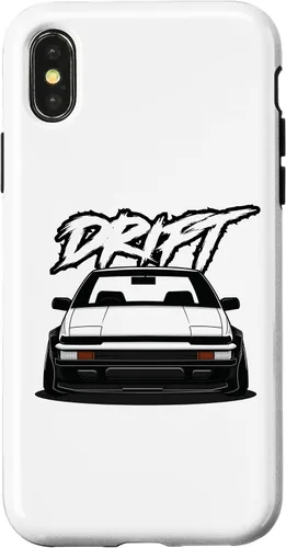 Vista 5 de iPhone 12 Pro Max JDM Drift Anime Manga Car Hachiroku, una funda de carreras para autos de postura 86